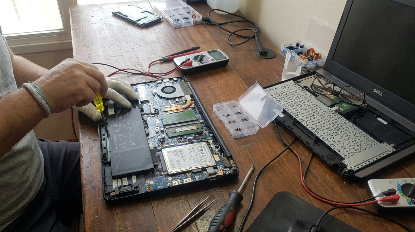 Soporte técnico y reparación en acción